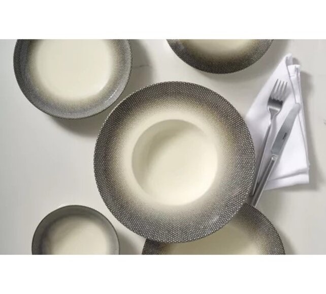 Serviesset Gural Touch 24 delig (6 personen) Grijs