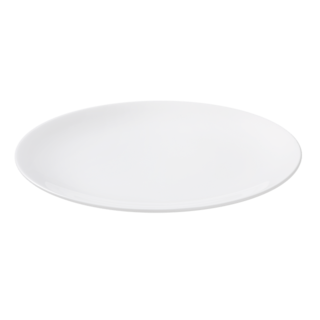 Maastricht Porselein Blanc De Blancs Bord 24.5 cm coupe Wit 529336