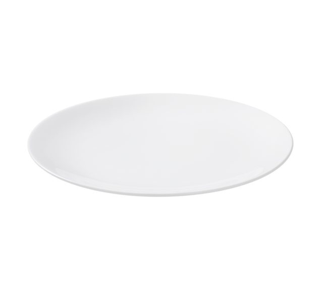 Maastricht Porselein Blanc De Blancs Bord 24.5 cm coupe Wit 529336 Maastricht Porselein Blanc De Blancs Bord 24.5 cm coupe Wit 529336