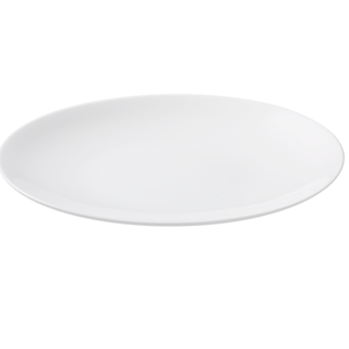 Maastricht Porselein Blanc De Blancs Bord 26.5 cm coupe Wit 527384