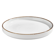 By Bone Helix Gleam Bord Met Rand 16 cm Creme Bruin Porselein 535780 By Bone Helix Gleam Bord Met Rand 16 cm Creme Bruin Porselein 535780