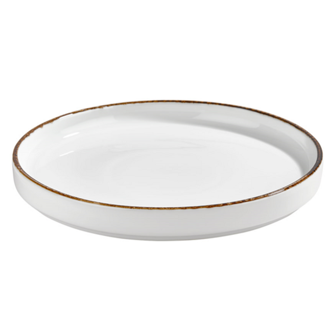 By Bone Helix Gleam Bord Met Rand 16 cm Creme Bruin Porselein 535780 By Bone Helix Gleam Bord Met Rand 16 cm Creme Bruin Porselein 535780