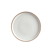 By Bone Helix Gleam Bord Met Rand 19 cm Creme Bruin Porselein 535776