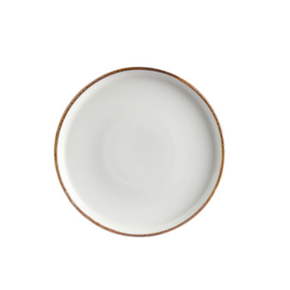 By Bone Helix Gleam Bord Met Rand 23 cm Creme Bruin Porselein 535774