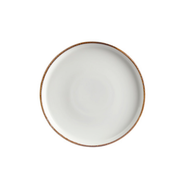 By Bone Helix Gleam Bord Met Rand 27 cm Creme Bruin Porselein 535769