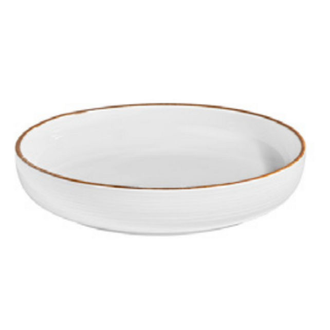 By Bone Helix Gleam Bord Diep 19 cm Creme Bruin Porselein 535777 By Bone Helix Gleam Bord Diep 19 cm Creme Bruin Porselein 535777