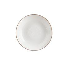 By Bone Helix Gleam Bord Diep 25 cm Creme Bruin Porselein 535772