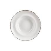 By Bone Helix Gleam Bord Diep 27 cm Creme Bruin Porselein 535771