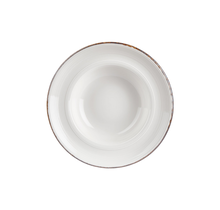 By Bone Helix Gleam Bord Diep 27 cm Creme Bruin Porselein 535771