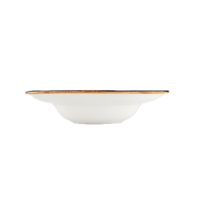 By Bone Helix Gleam Bord Diep 27 cm Creme Bruin Porselein 535771