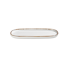 By Bone Helix Gleam Bord Ovaal 30 x 16 cm Creme Bruin Porselein 535768