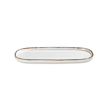 By Bone Helix Gleam Bord Ovaal 30 x 16 cm Creme Bruin Porselein 535768