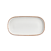 By Bone Helix Gleam Bord Ovaal 30 x 16 cm Creme Bruin Porselein 535768 By Bone Helix Gleam Bord Ovaal 30 x 16 cm Creme Bruin Porselein 535768