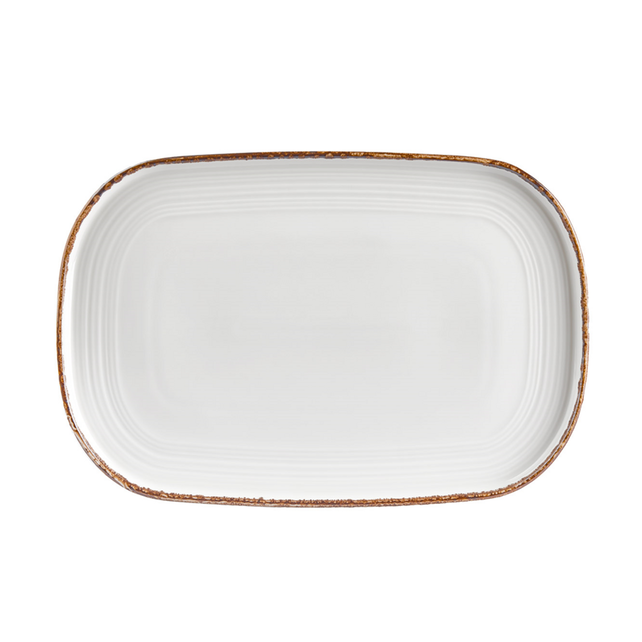 By Bone Helix Gleam Bord Ovaal34 x 23 cm Creme Bruin Porselein 535767 By Bone Helix Gleam Bord Ovaal34 x 23 cm Creme Bruin Porselein 535767