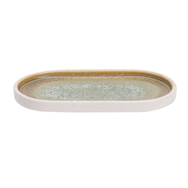 Palmer Bord Coco 20,5 x 11,5 cm Groen Porselein  535676 Palmer Bord Coco 20,5 x 11,5 cm Groen Porselein  535676