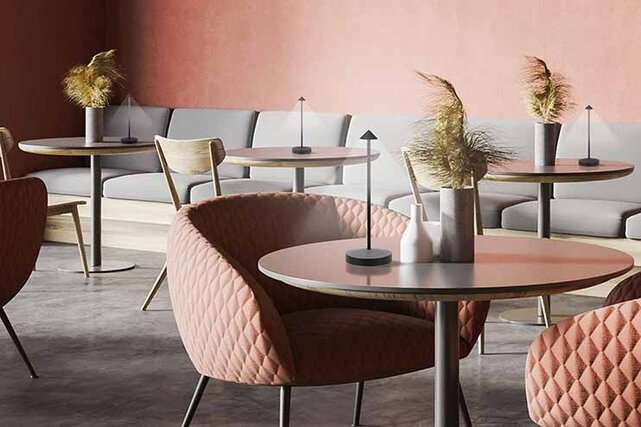 Tafellamp Securit Angelina zwart LPANBL