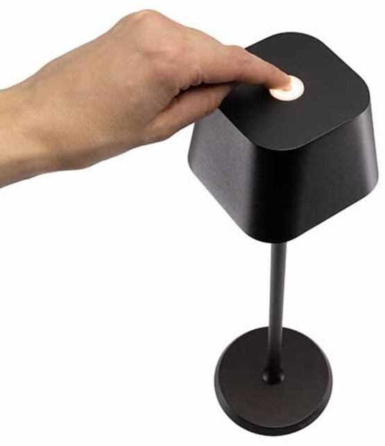 Tafellamp Securit Georgina zwart LPGEBL