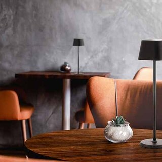 Tafellamp Securit Georgina zwart LPGEBL