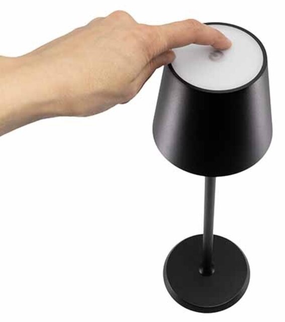 Tafellamp Securit Feline zwart LPFEBL