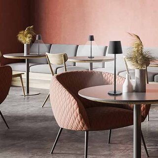 Tafellamp Securit Feline zwart LPFEBL