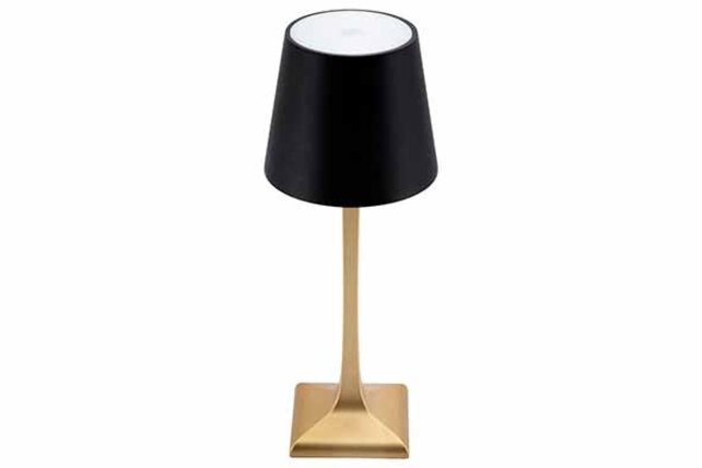 Tafellamp Securit Rome goud - zwart LPROGDBL