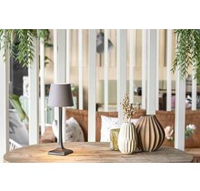 Tafellamp Securit Milano grijs-zwart LPMIBLTP