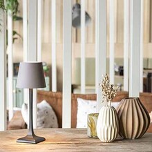 Tafellamp Securit Milano grijs-zwart LPMIBLTP