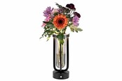 Tafellamp vaas voor bloemen Securit Florence zwart LPFLBL