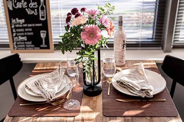 Tafellamp vaas voor bloemen Securit Florence wit LPFLWT