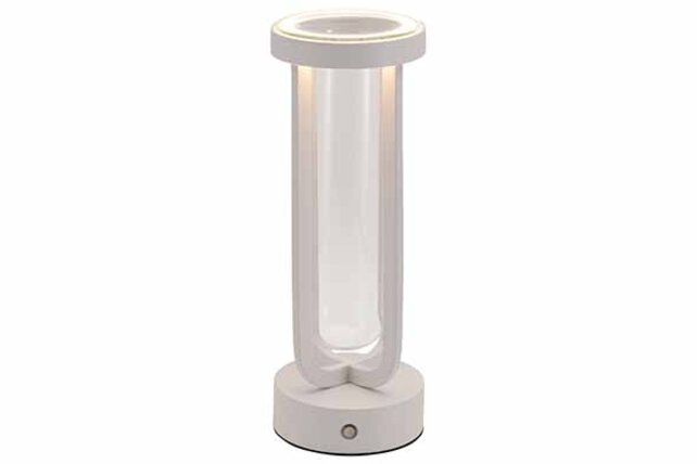 Tafellamp vaas voor bloemen Securit Florence wit LPFLWT