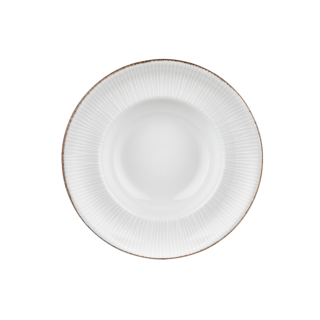 By Bone Grace Zest  Pastabord 27 cm Creme Bruin Porselein  536028