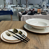 By Bone Grace Zest Bord 21 cm Creme Bruin Porselein  535997