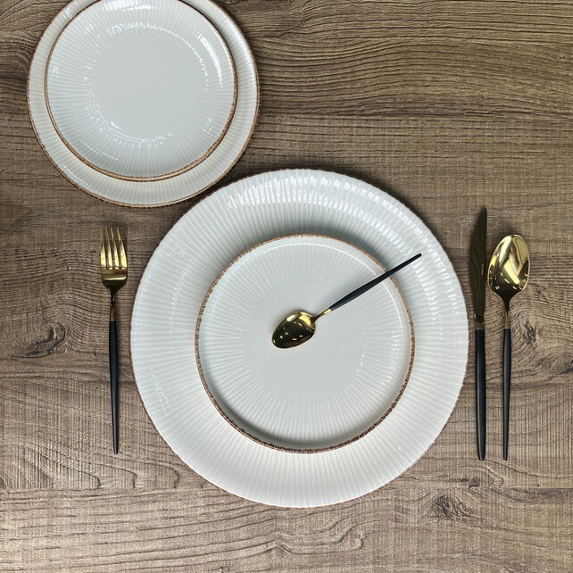 By Bone Grace Zest Bord 17 cm Creme Bruin Porselein  535996