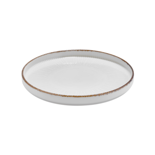 By Bone Grace Zest  Bord Met Rand 19 cm Creme Bruin Porselein  536001