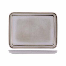 Cosy & Trendy Lily White Rechthoekig Bord Stoneware 28x21cm 5370008