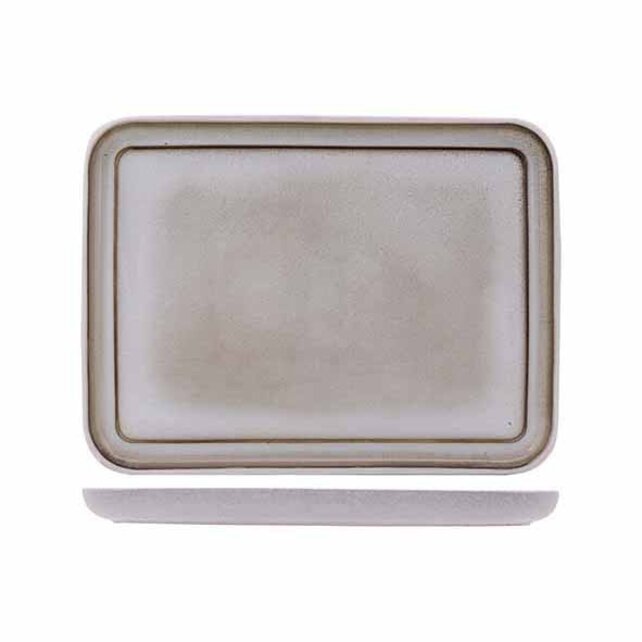 Cosy & Trendy Lily White Rechthoekig Bord Stoneware 28x21cm 5370008 Cosy & Trendy Lily White Rechthoekig Bord Stoneware 28x21cm 5370008