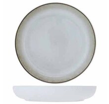 Cosy & Trendy Lily White Diep Bord Stoneware D24xh4,2cm 5370006