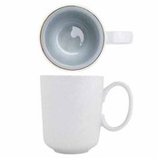 Cosy & Trendy Lily White Tas 32cl Met Oor Stoneware D8,3xh9,8cm 5370013