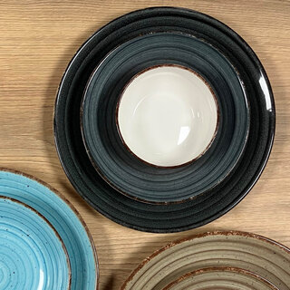 Serviesset Güral Ent Antraciet 24 delig (6 personen)