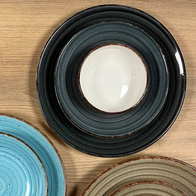 Serviesset Güral Ent Antraciet 24 delig (6 personen)