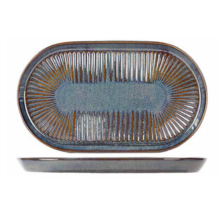 Solas Blauw Proof Bord Ovaal 24x14cm 5631224