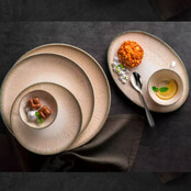 Ariane Bord Iris Grey 25 cm Opstaande Rand 536515