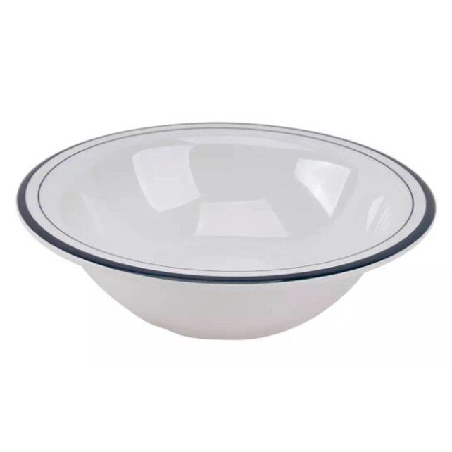 Mammoet Schaal Linee 17 cm Blauw Wit  536191