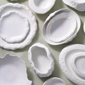 Maastricht Porselein Calcaire Bord  21 cm Wit Porselein 536241