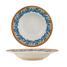 Ariane Bord Pasta Amalfi 23 cm Crème Blauw 536711