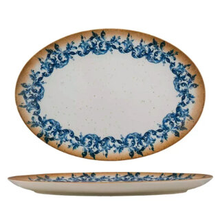 Ariane Bord Ovaal Amalfi 32 cm Crème Blauw 536713
