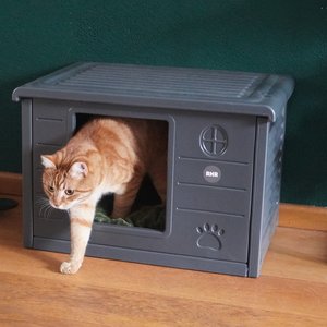 RHRQuality Kattenhuis Villa de Luxe Grijs voor binnen en buiten.