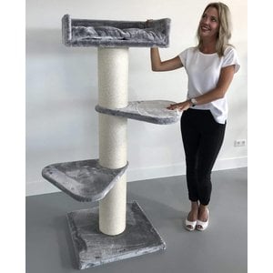 RHRQuality Cat Tree Royalty Light Grey