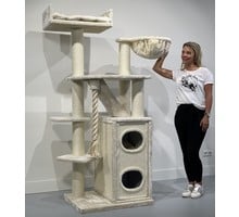 RHRQuality Cat Tree Cat Penthouse Cream