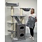 RHRQuality Cat Tree Cat Penthouse Light Grey